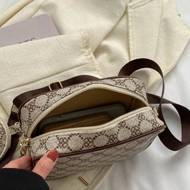 Elegant Vintage Leather Handbag - Soft PU Shoulder Tote