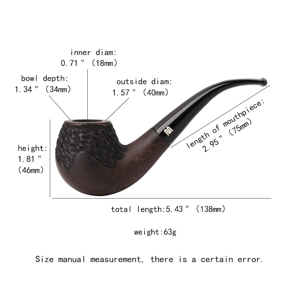 Premium Sherlock Holmes Hand-Carved Tobacco Pipe
