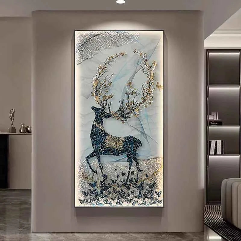 Luxury European LED Wall Painting - Illuminated Art Decor