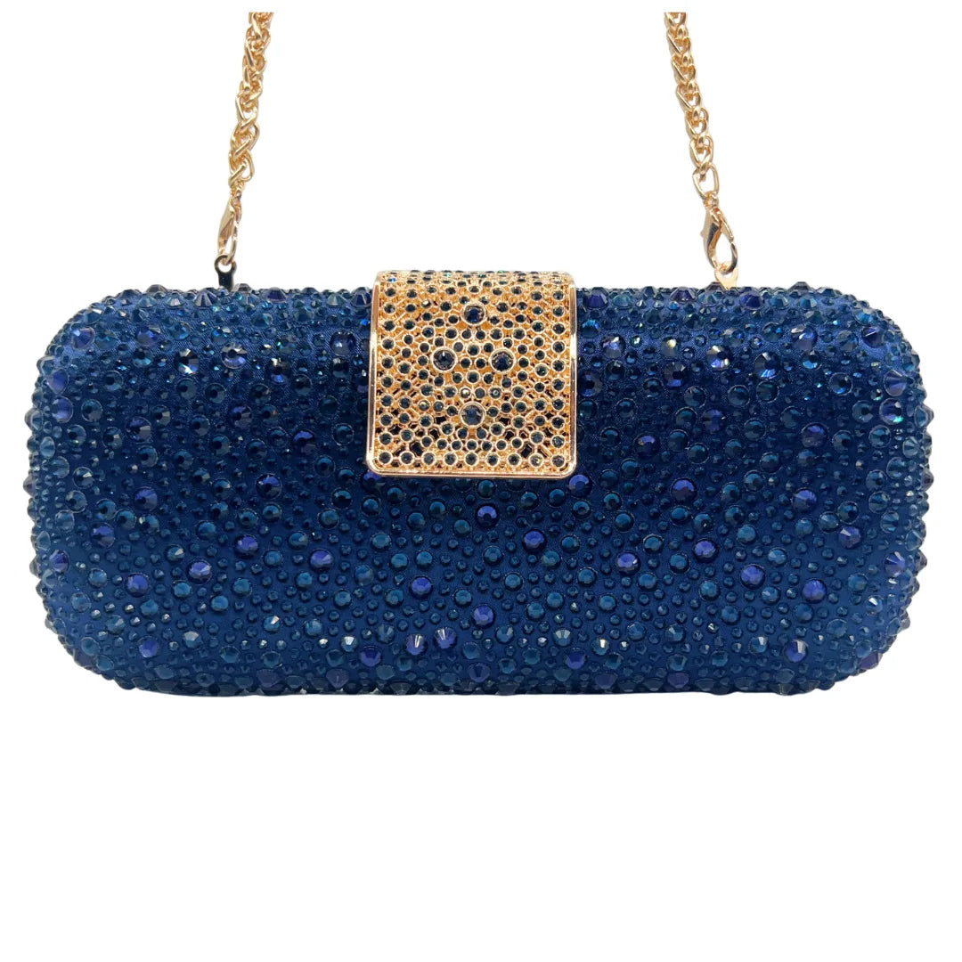 Elegant Crystal Evening Bag - Sparkling Diamond Clutch