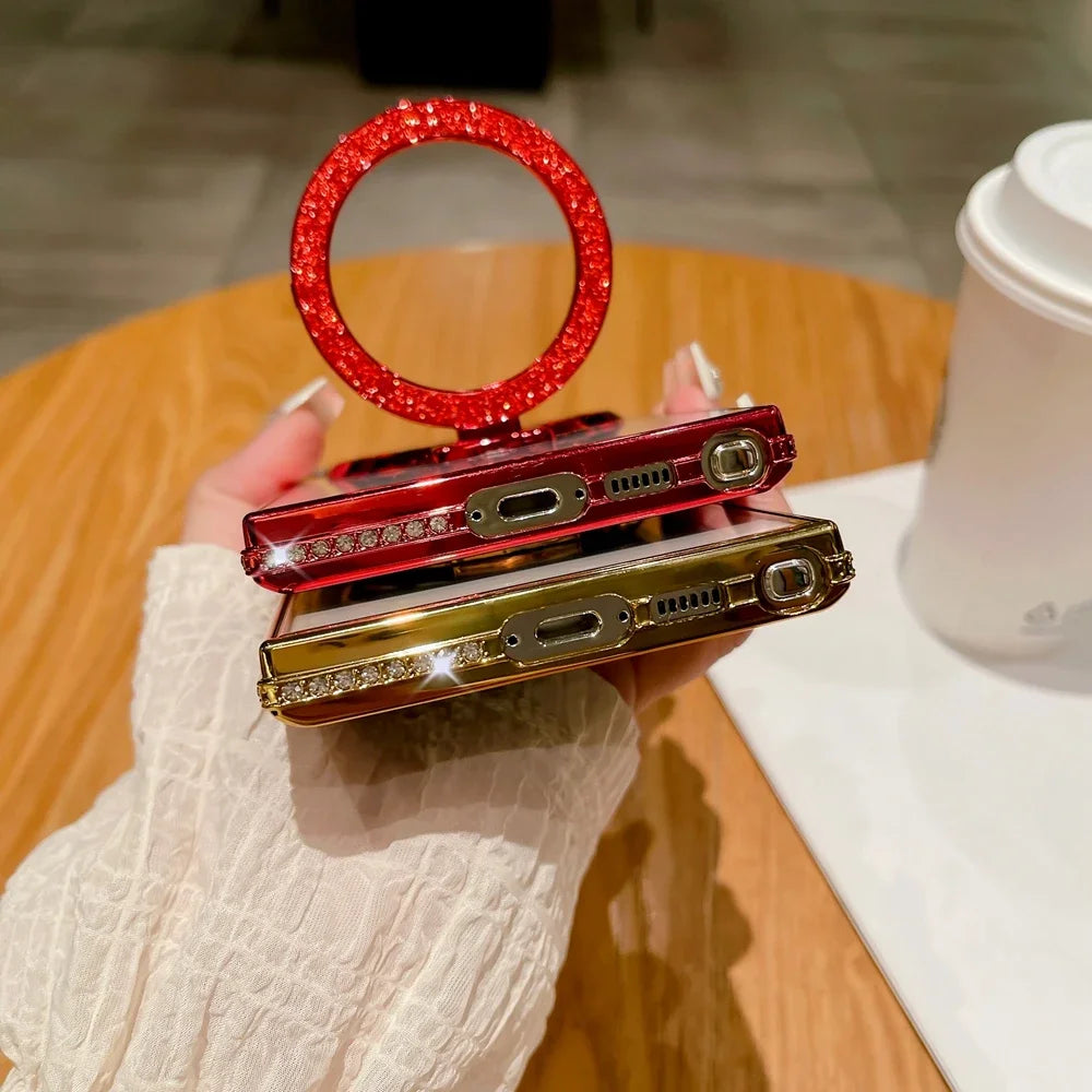 Luxury Magsafe Mirror Case for Samsung Galaxy - Plated Cover