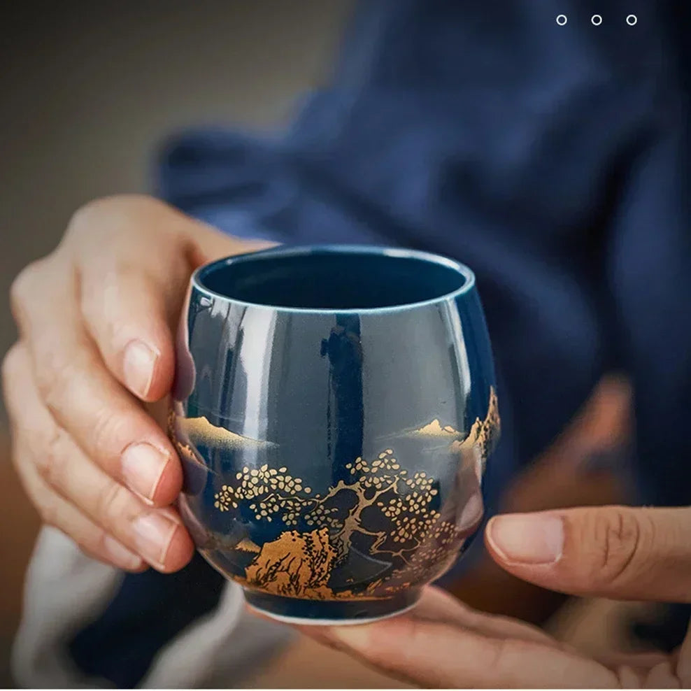Elegant Japanese Master Tea Cup - Handcrafted Ceramic