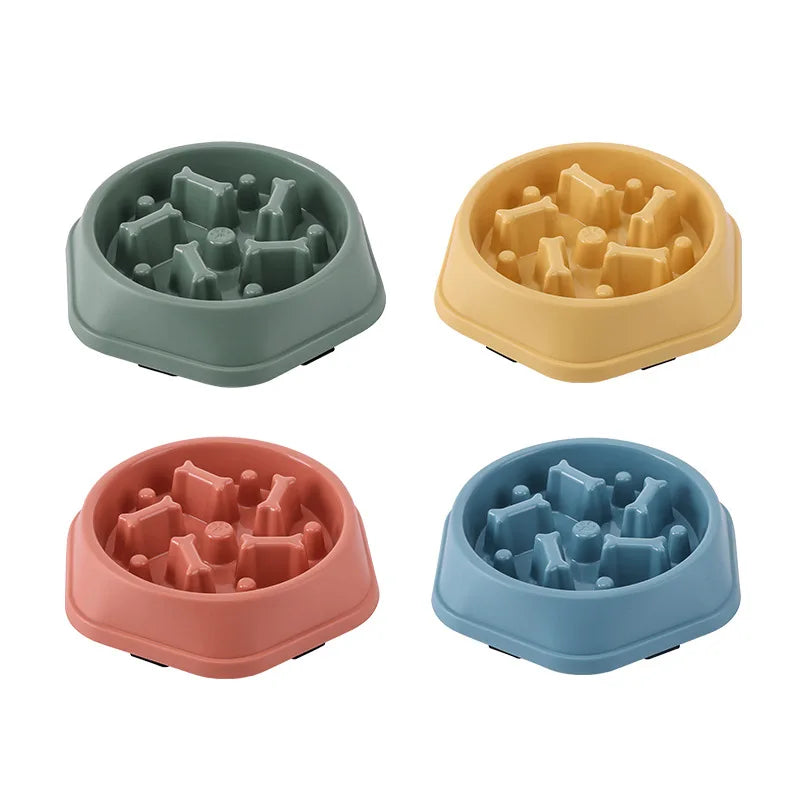 Premium Pet Slow Feeder Bowl - Healthy Eating Solution