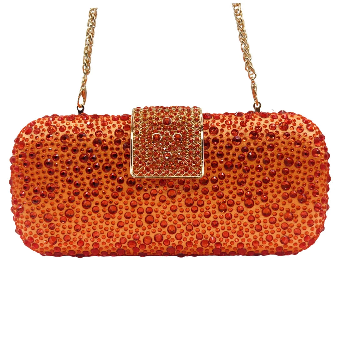 Elegant Crystal Evening Bag - Sparkling Diamond Clutch