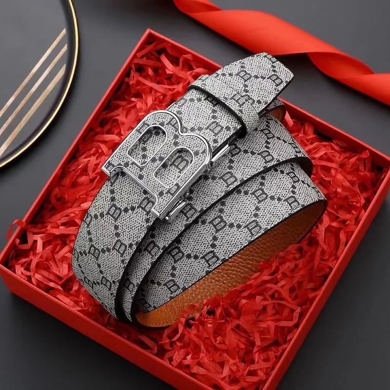 Premium Men's Business Belt - Elegant Alloy Needle Buckle