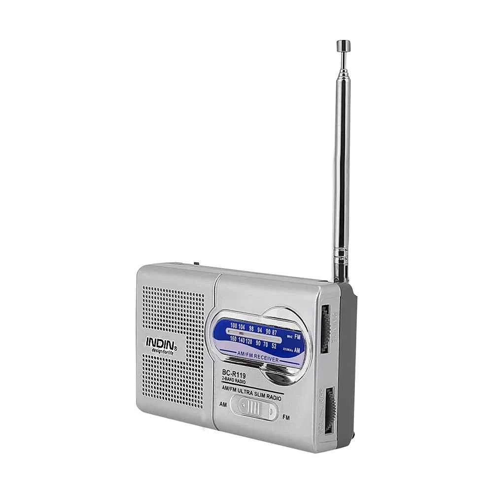Compact Mini Portable Radio - AM FM Travel Audio Device