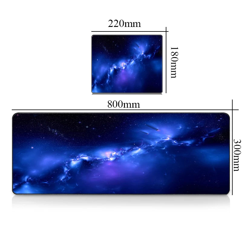 Premium Gaming Desk Mat - Large Mousepad with Galaxy Design