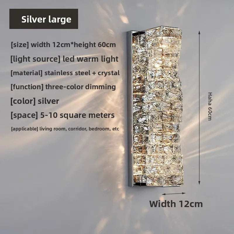 Elegant Luxury Crystal Wall Lamp - Modern Minimalist Design