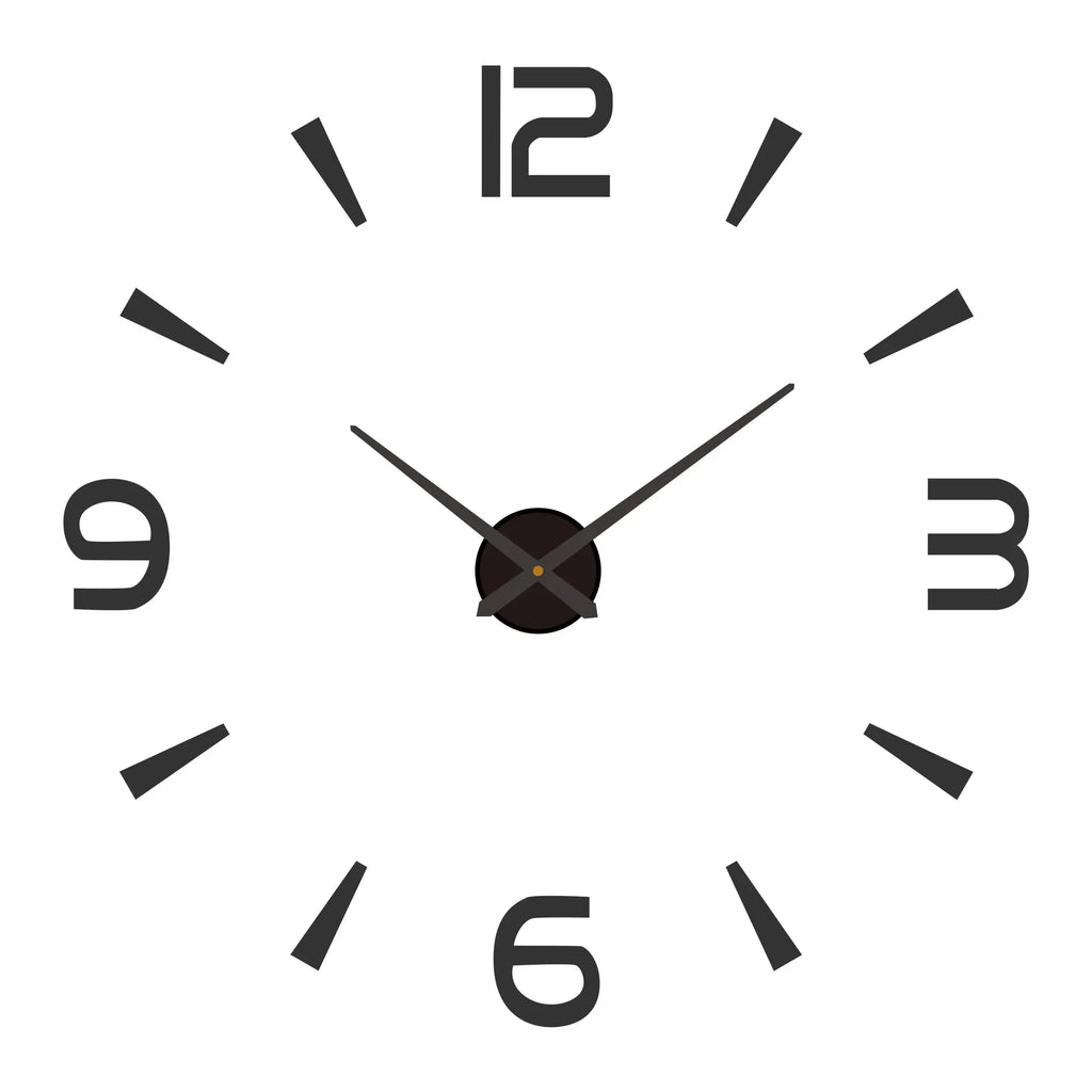 Elegant Modern Large Wall Clock - 3D DIY Quartz Design