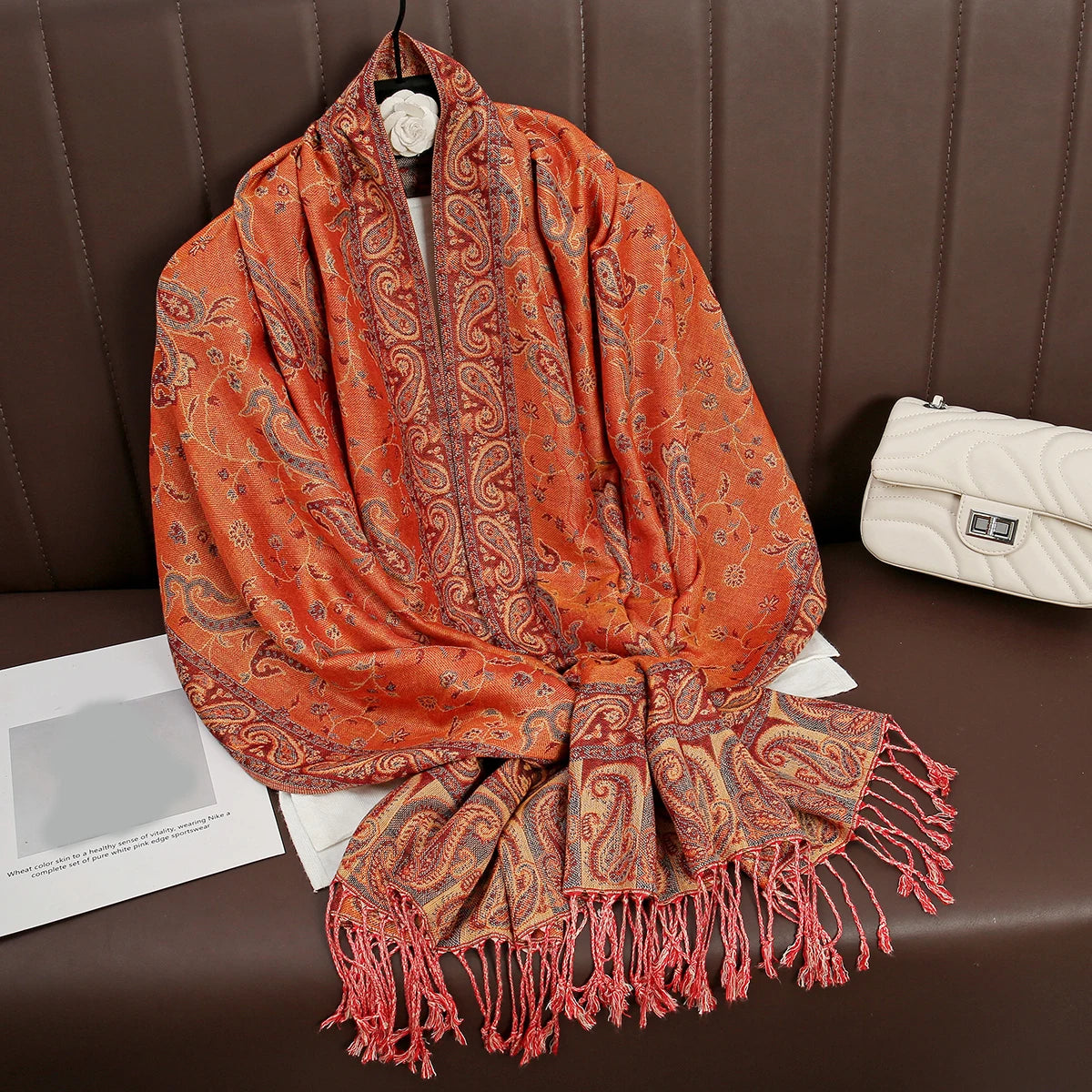 Luxury Cashmere Pashmina Shawl - Elegant Winter Wrap