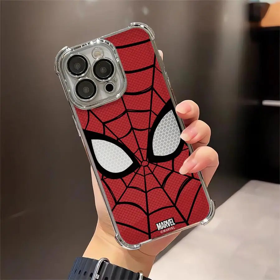 Premium Spider Man Phone Case - Anti-Fall Plating Cover