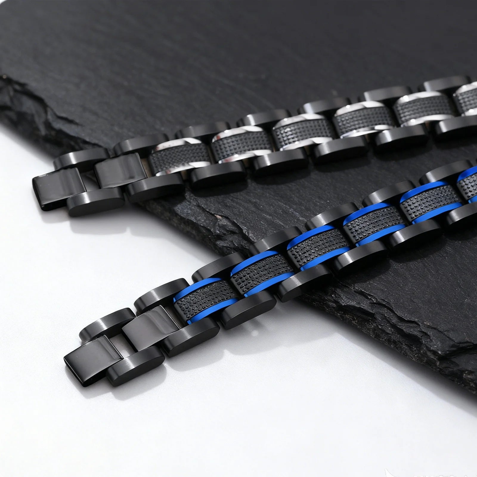 Premium Men's Chunky Stainless Steel Bracelet - 14.4MM Link