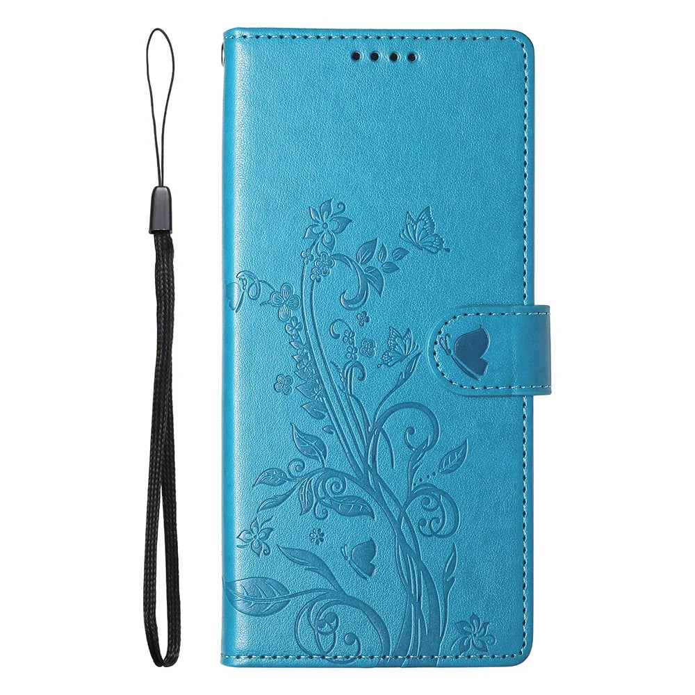 Luxury Leather Flip Case - Wallet & Card Slot Cover