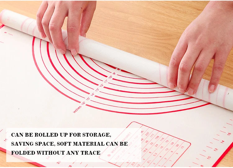 Professional Silicone Baking Mat - Non-Stick Dough Pad