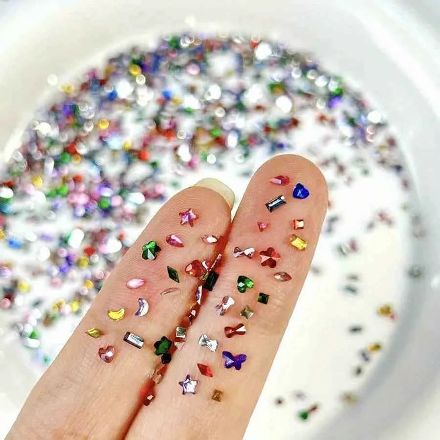 Luxury Nail Art Rhinestones - Crystal Resin Flatback Diamonds