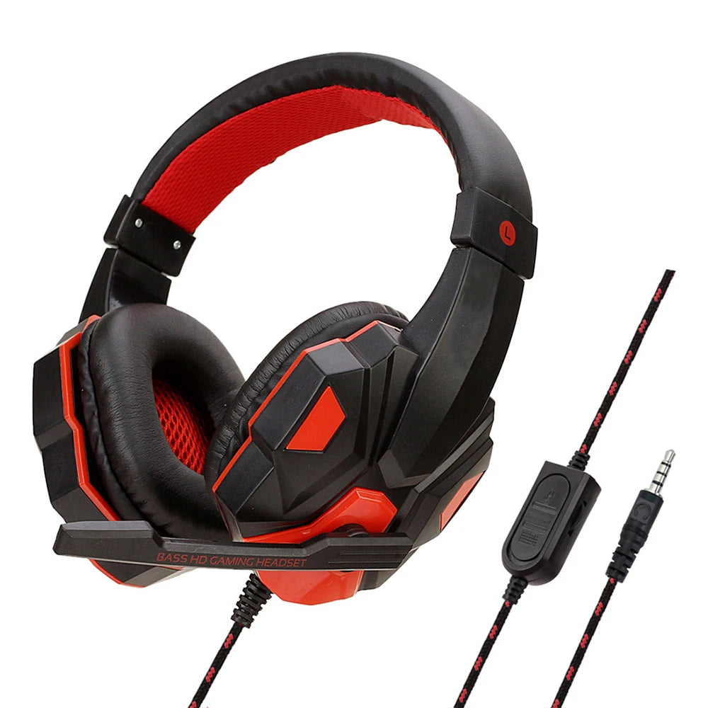 Premium Wired Gaming Headset - 120° Adjustable & Noise Cancelling
