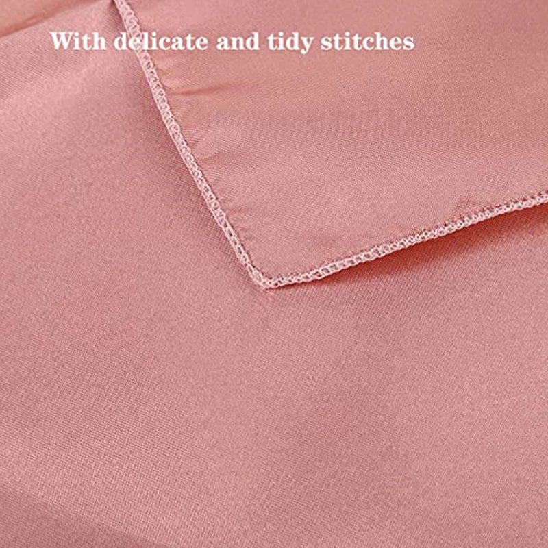 Elegant Satin Dinner Napkins - Set of 24 Square 12x12