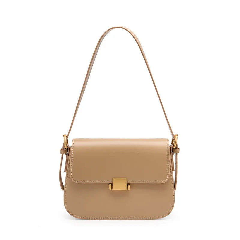 Elegant Designer Leather Shoulder Bag - Luxury Crossbody