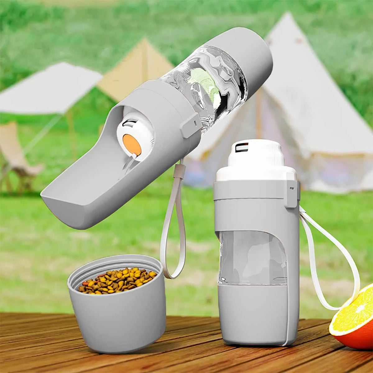 Premium Portable Pet Water Bottle - Food & Water Dispenser
