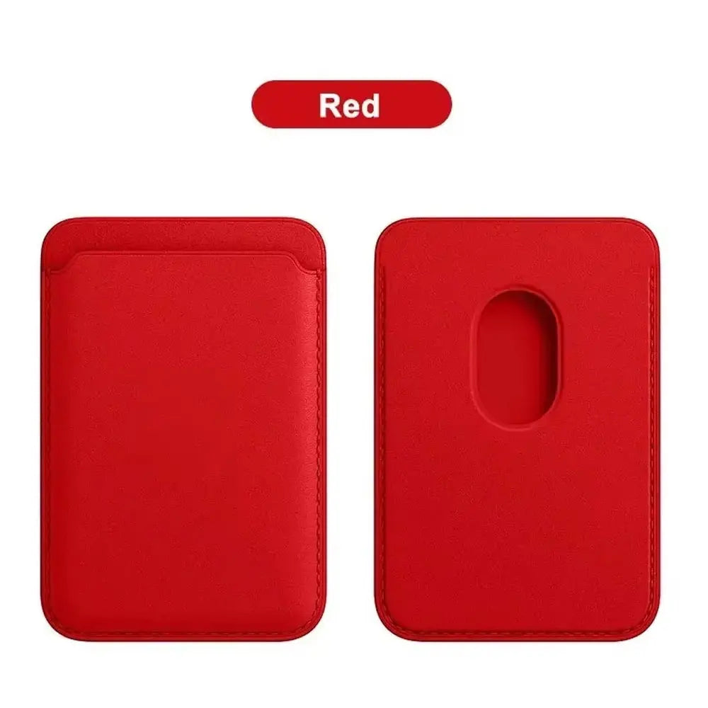 Luxury Magnetic Leather Wallet Case - MagSafe Compatible Cover