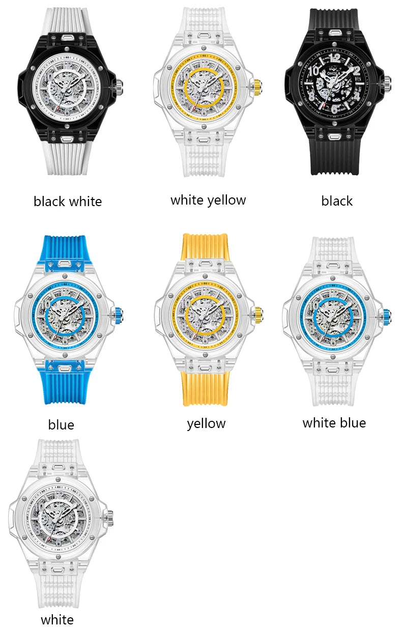 Premium Men's Automatic Luxury Watch - Waterproof & Fashionable