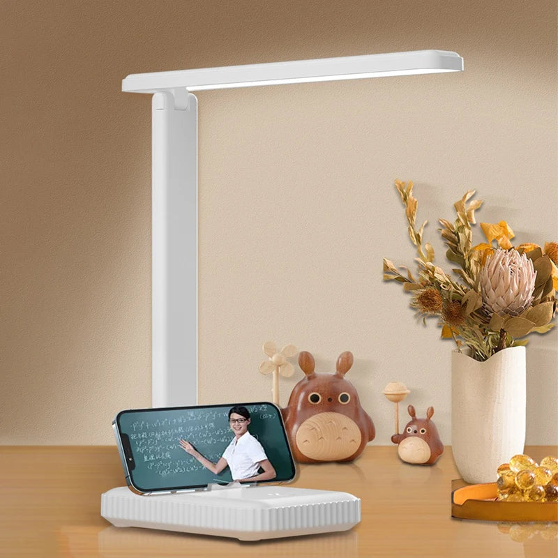 Premium USB Rechargeable Desk Lamp - Dimmable & Foldable