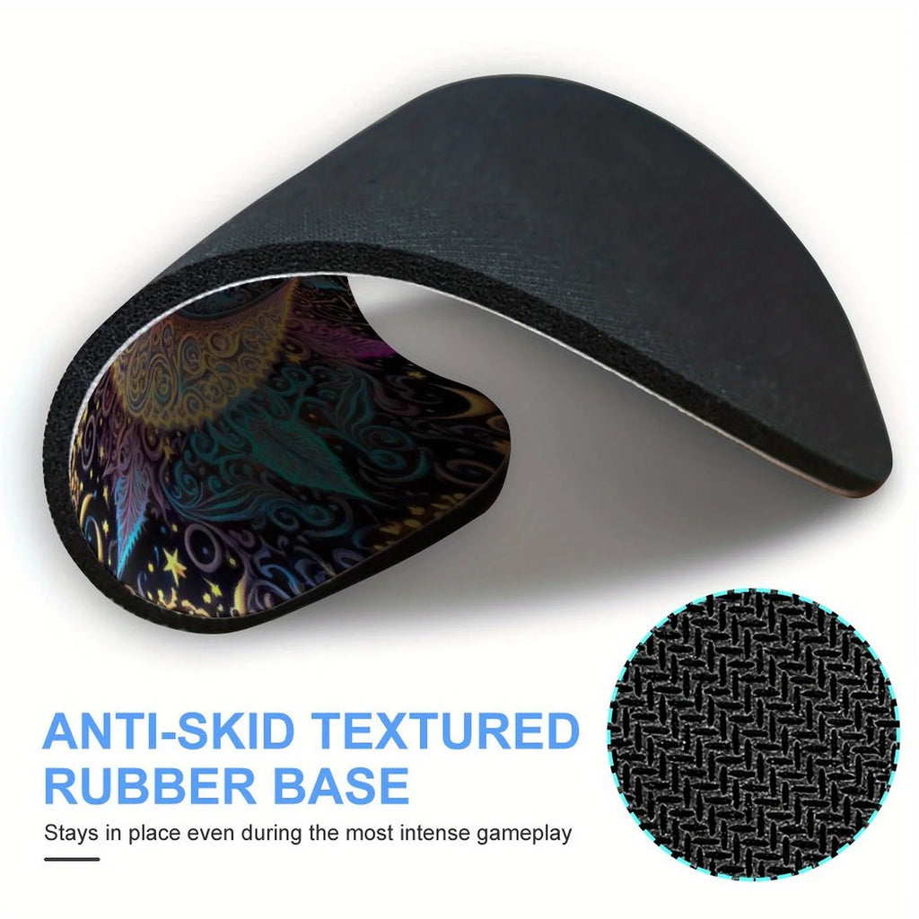 Premium Round Gaming Mouse Pad - Non-slip Rubber Desk Mat