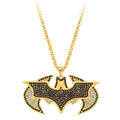 Luxury Gold Bat Pendant Necklace - Full Rhinestone Hip Hop Jewelry