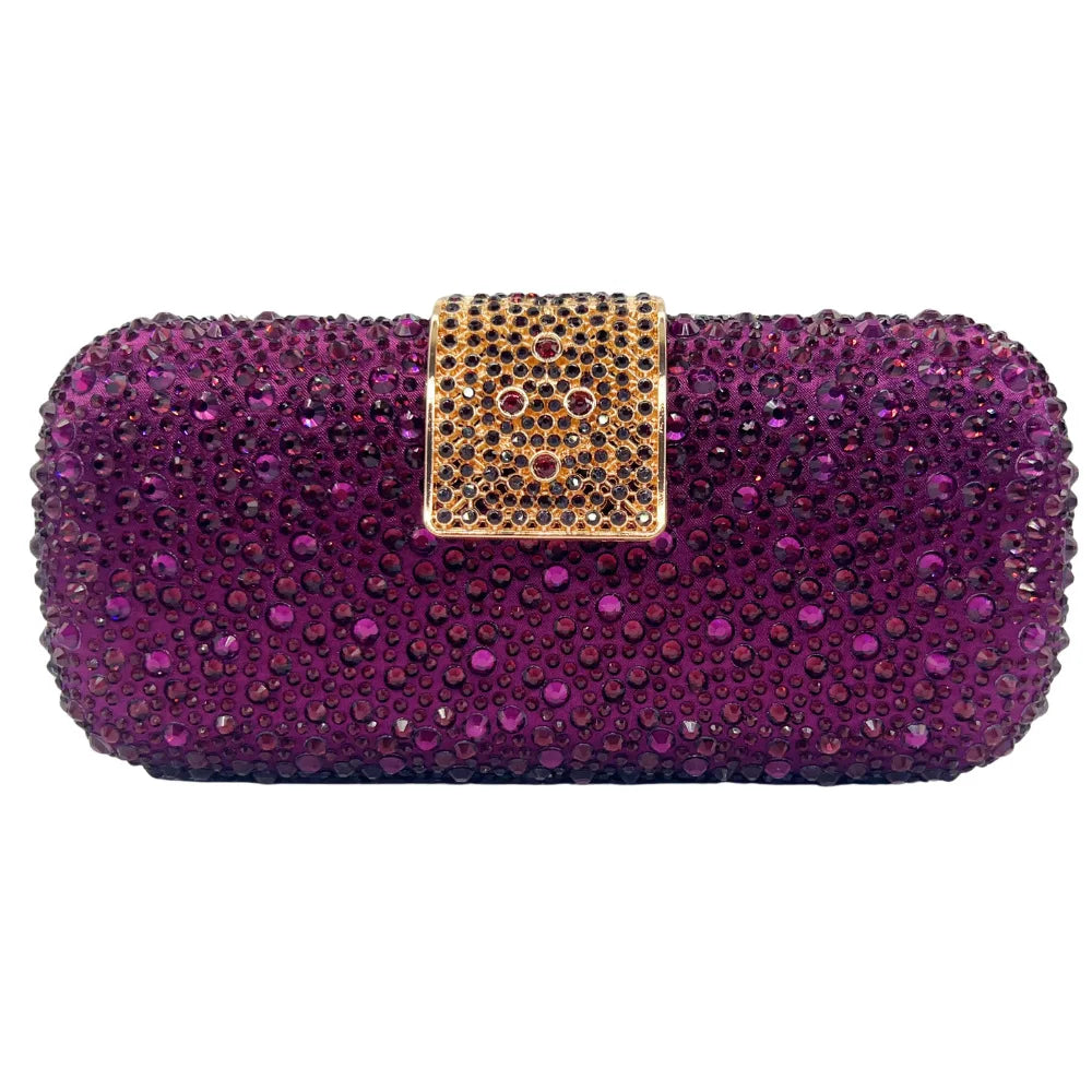Elegant Crystal Evening Bag - Sparkling Diamond Clutch