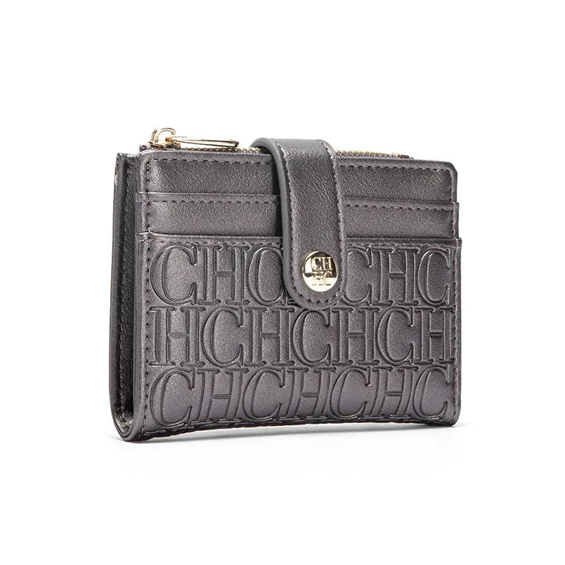Retro Square Card Case - Luxury Folding Wallet