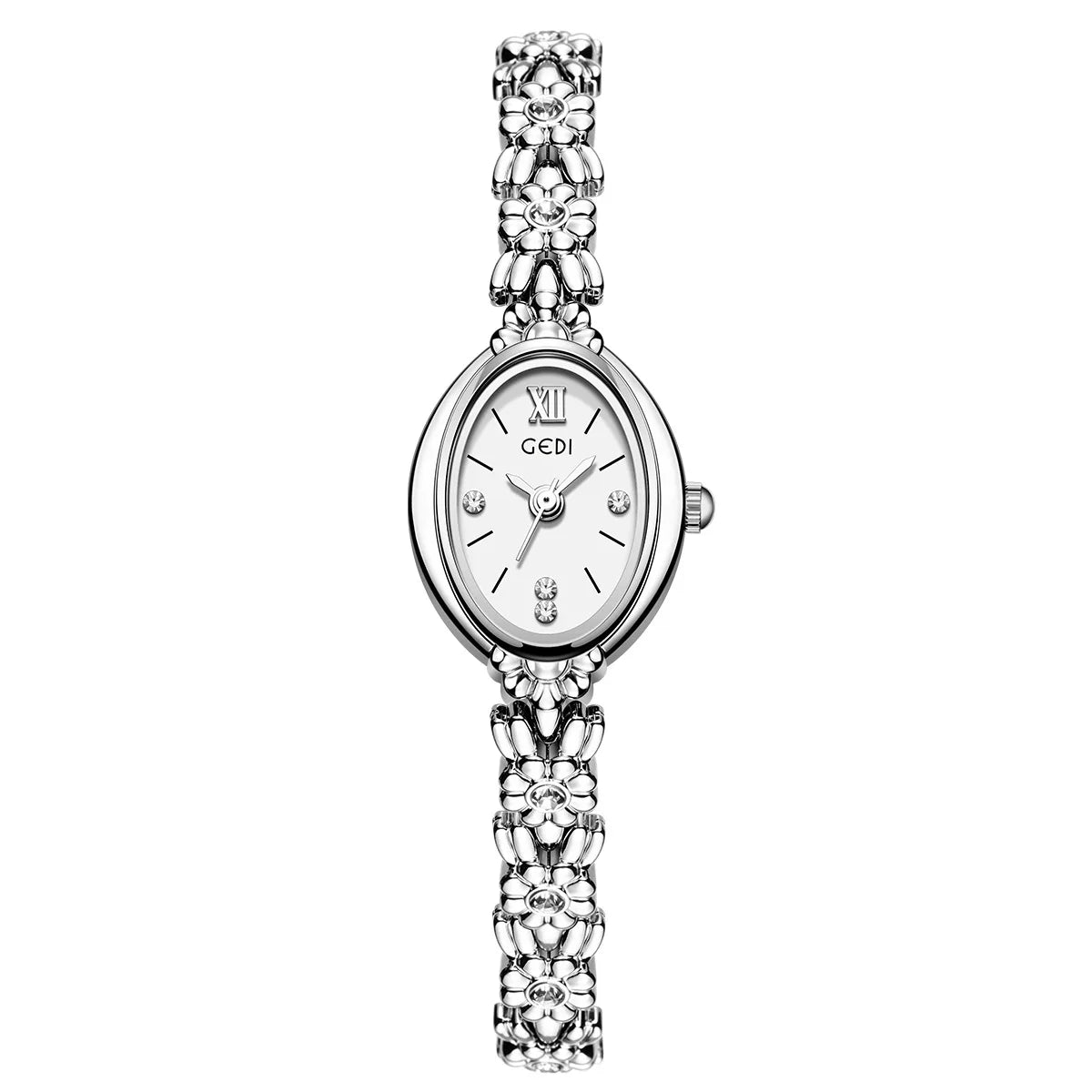 Elegant Retro Diamond Women's Watch - Exquisite Bracelet Design