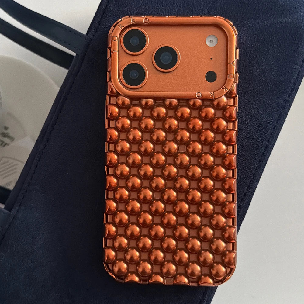 Elegant iPhone Pearl Case - Shockproof Silicone