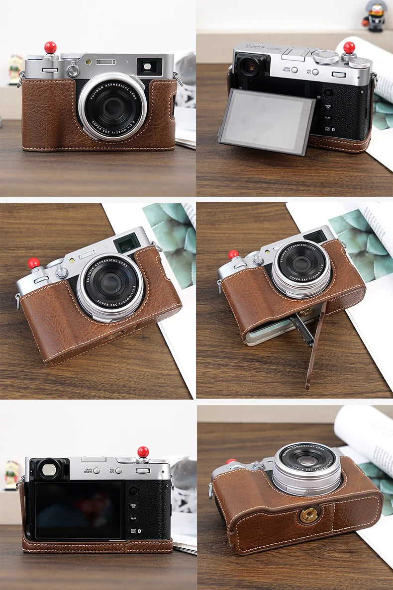 Premium Fujifilm X100VI Half Case with Strap
