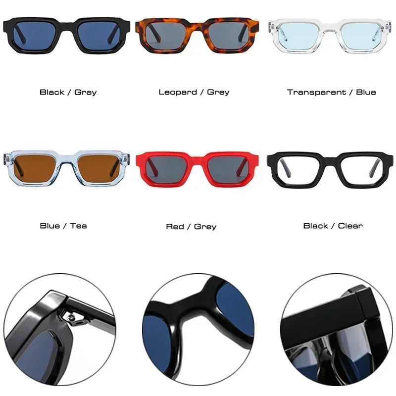 Designer Square Sunglasses - Retro UV400 Protection Shades