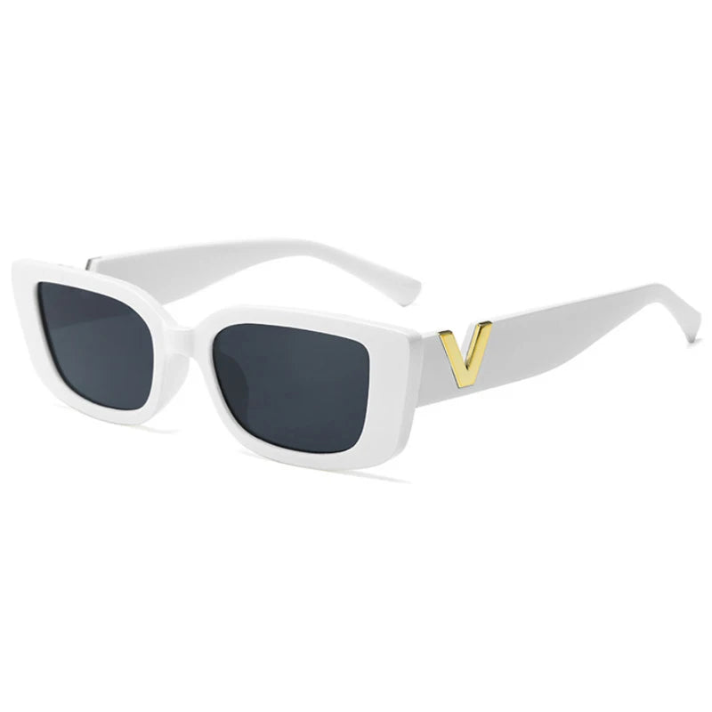 Luxury Vintage Rectangle Sunglasses - Classic Small Frame Eyewear