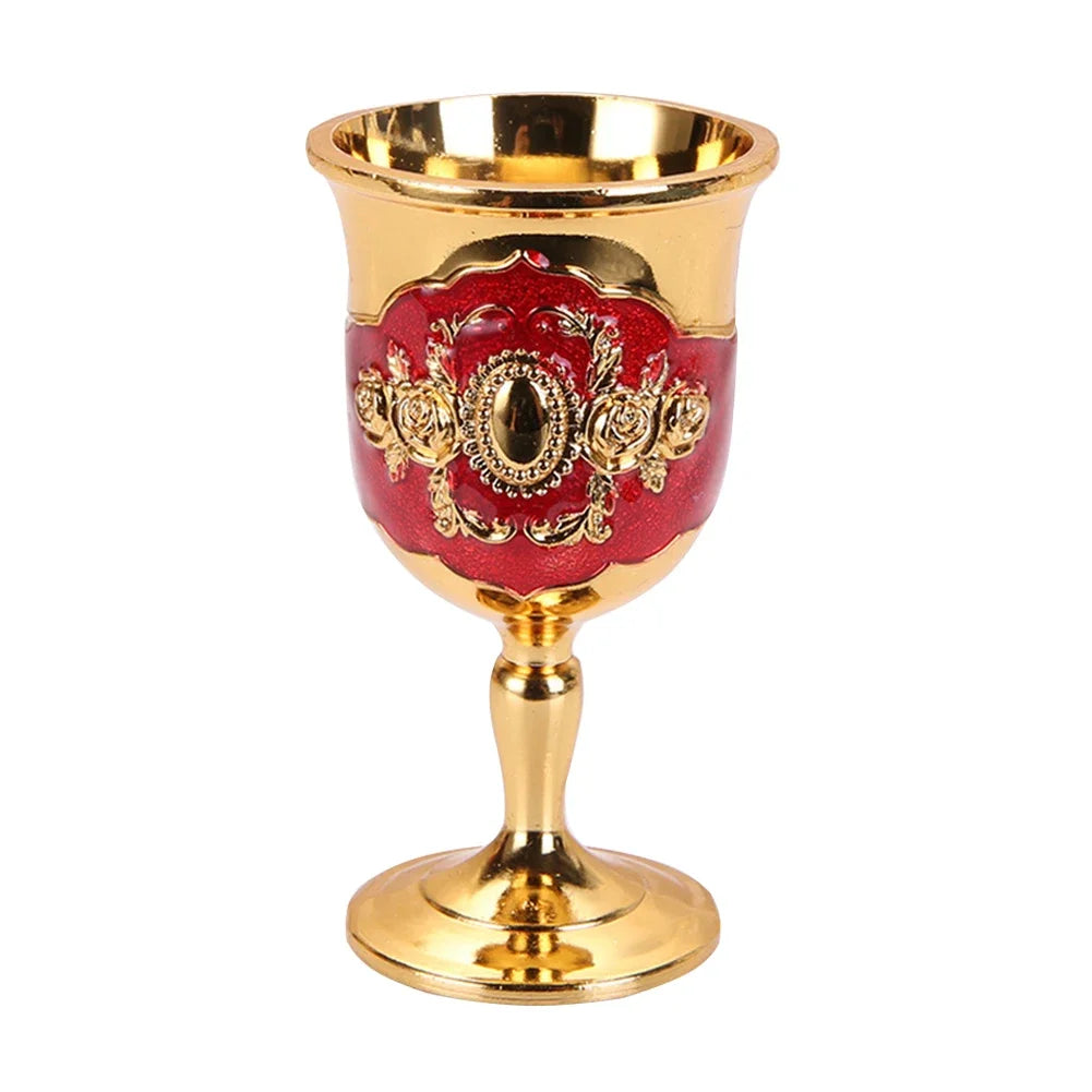 Elegant Vintage Aluminum Goblet - European Style Drinkware