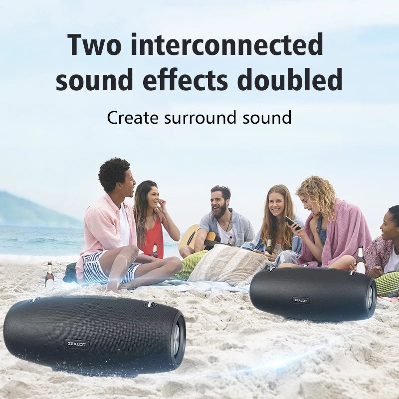 Ultimate Outdoor Waterproof Speaker - Booming Bass & 40H Play