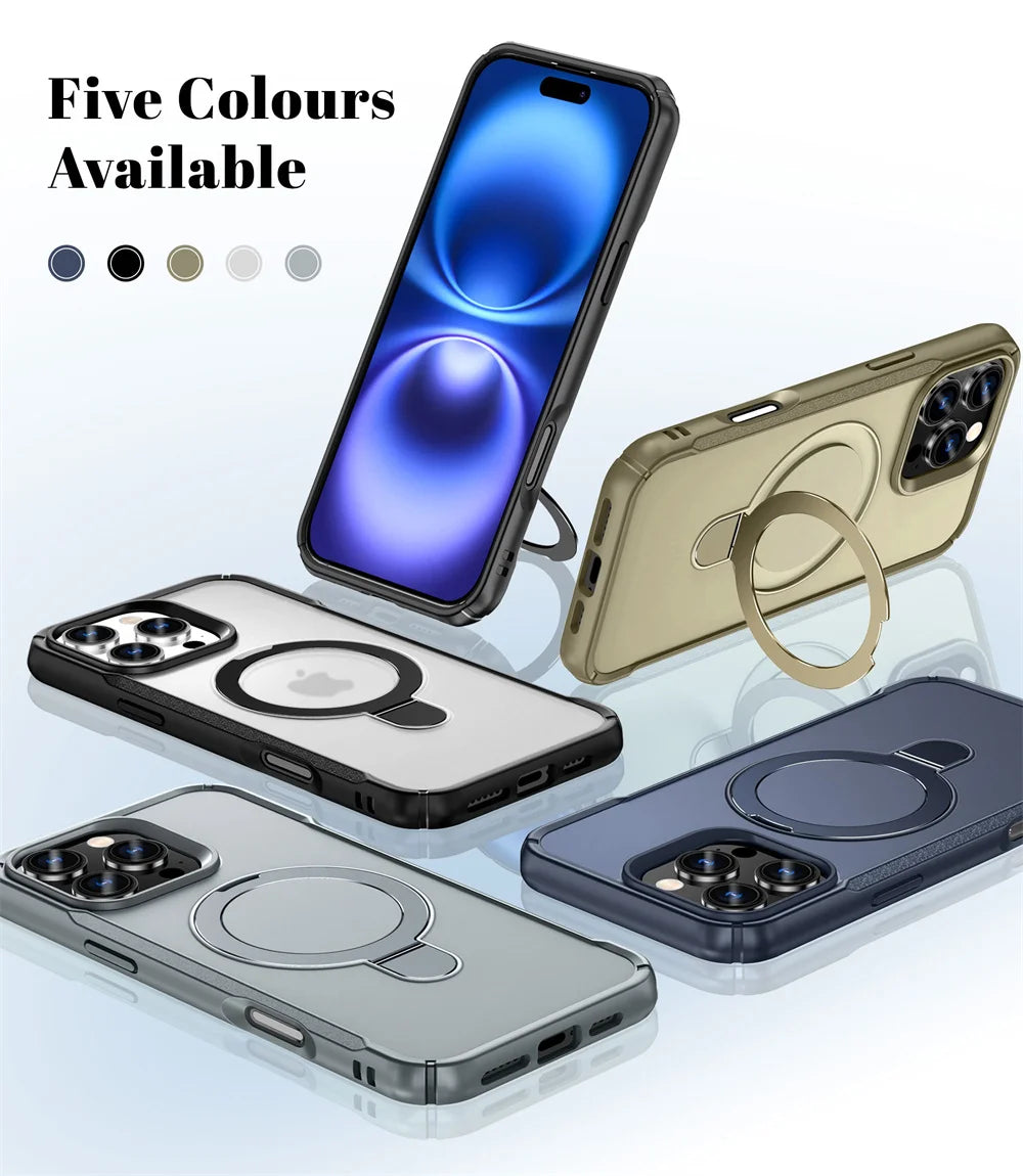 Premium Magnetic iPhone Case with Foldable Stand