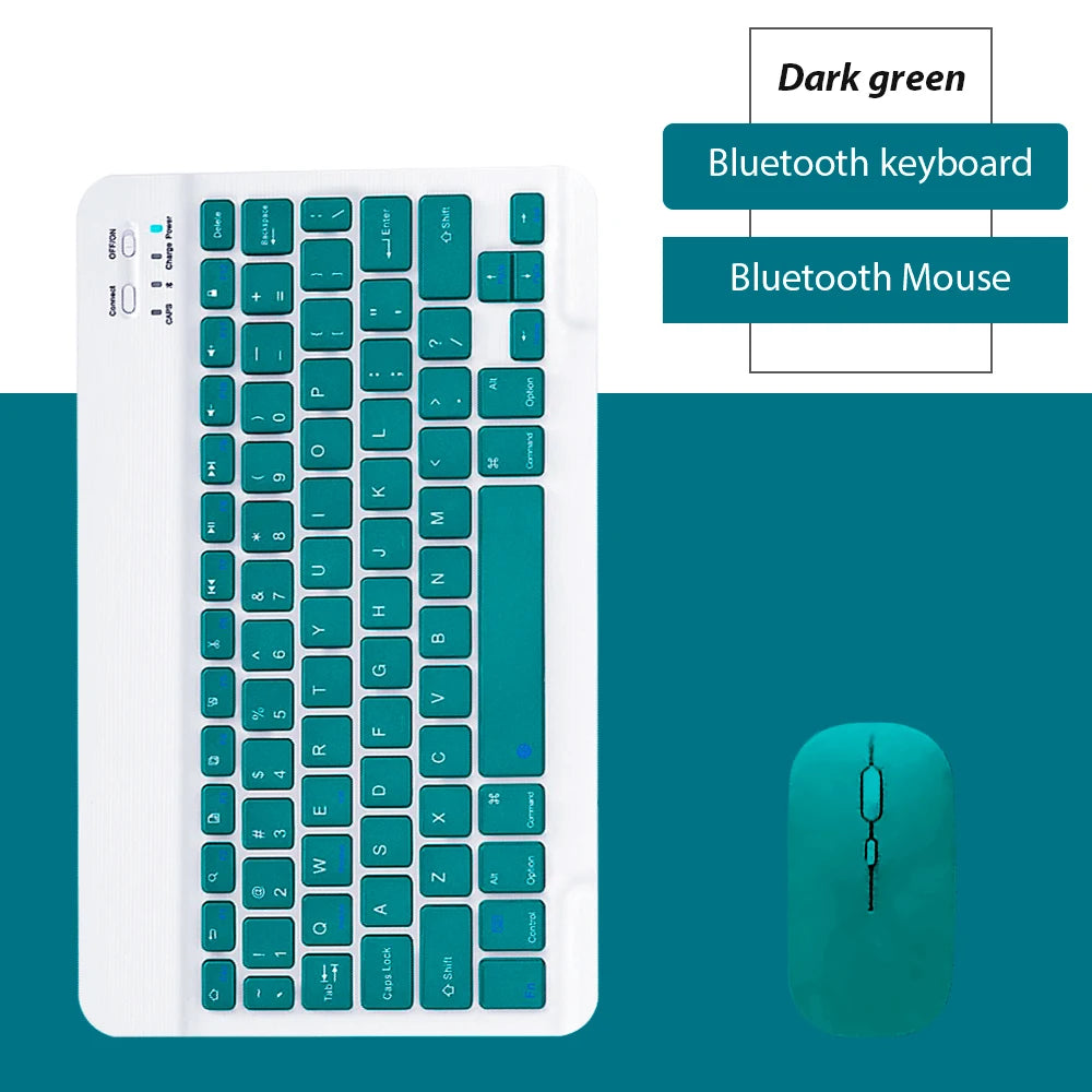 Premium Bluetooth Keyboard Mouse Set - Slim, Rechargeable & Universal