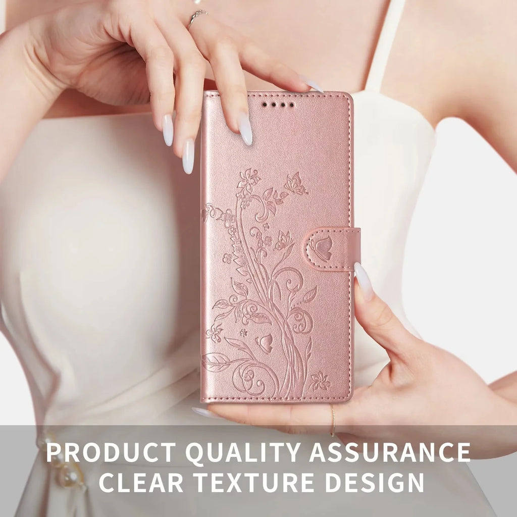 Luxury Leather Flip Case - Wallet & Card Slot Cover