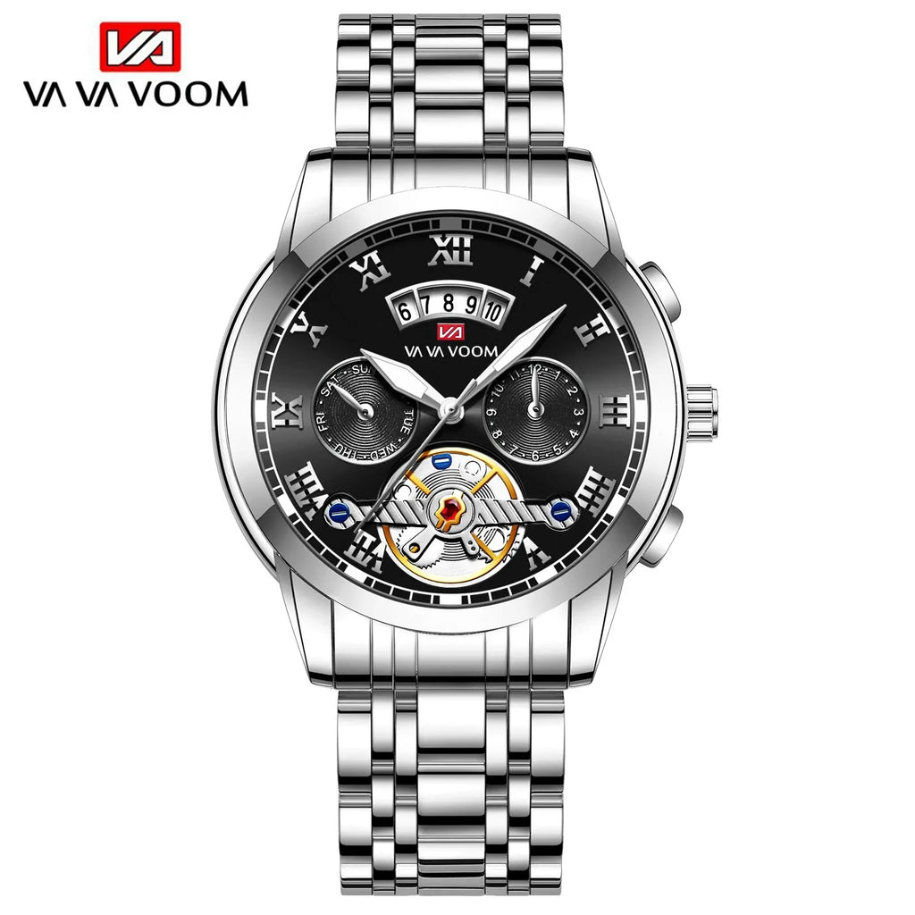 Premium Men's Luxury Watch - Stainless Steel & Waterproof