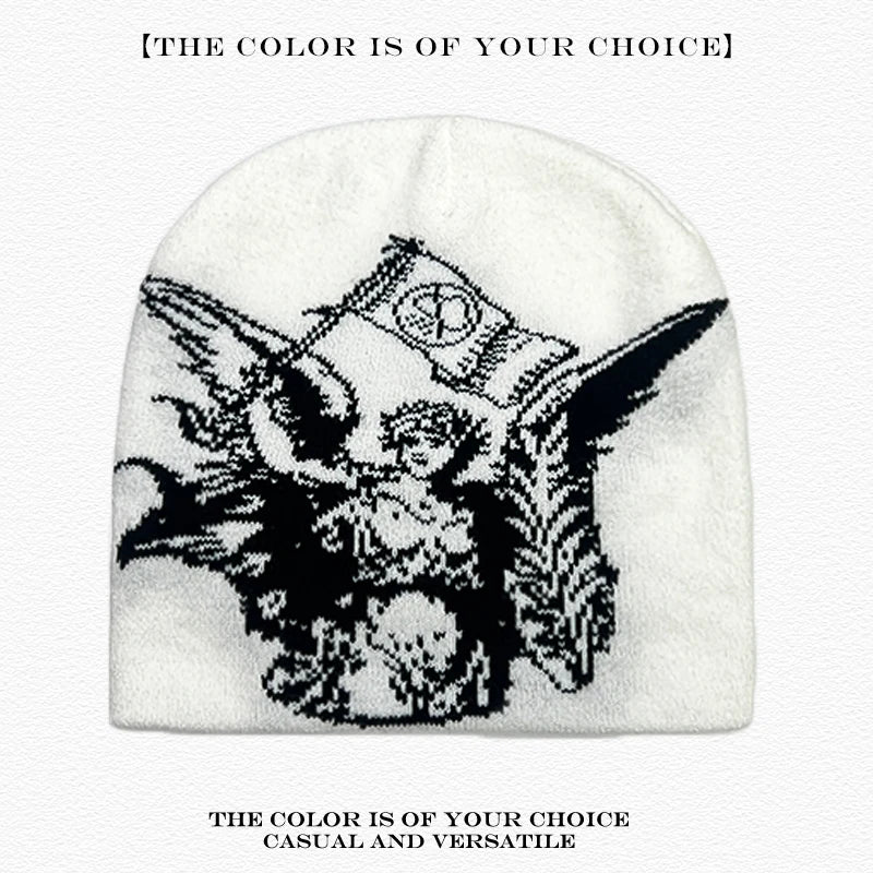 Premium Spider Web Beanie - Versatile Streetwear Knit Hat
