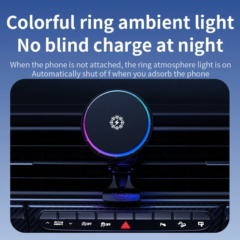Premium Ice Cooling Magnetic Wireless Car Charger