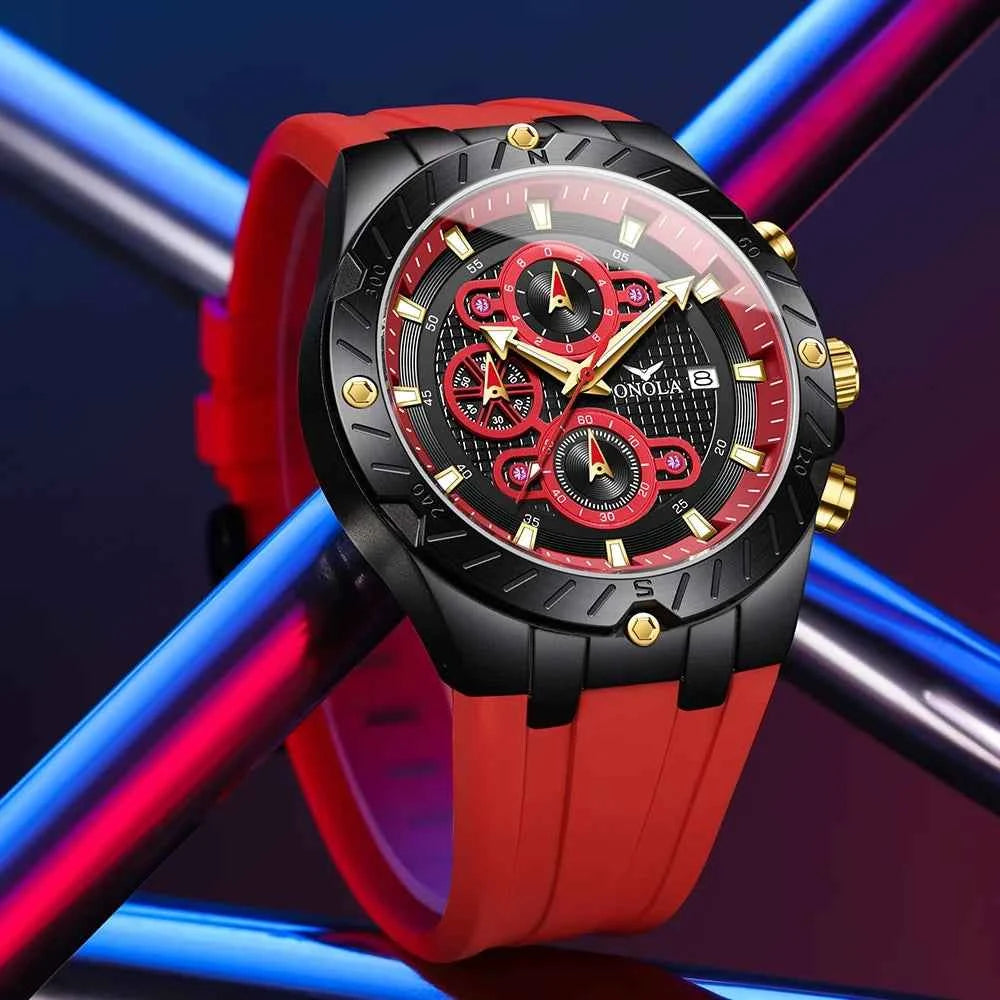 Premium Men's Sports Quartz Watch - Luminous & Waterproof
