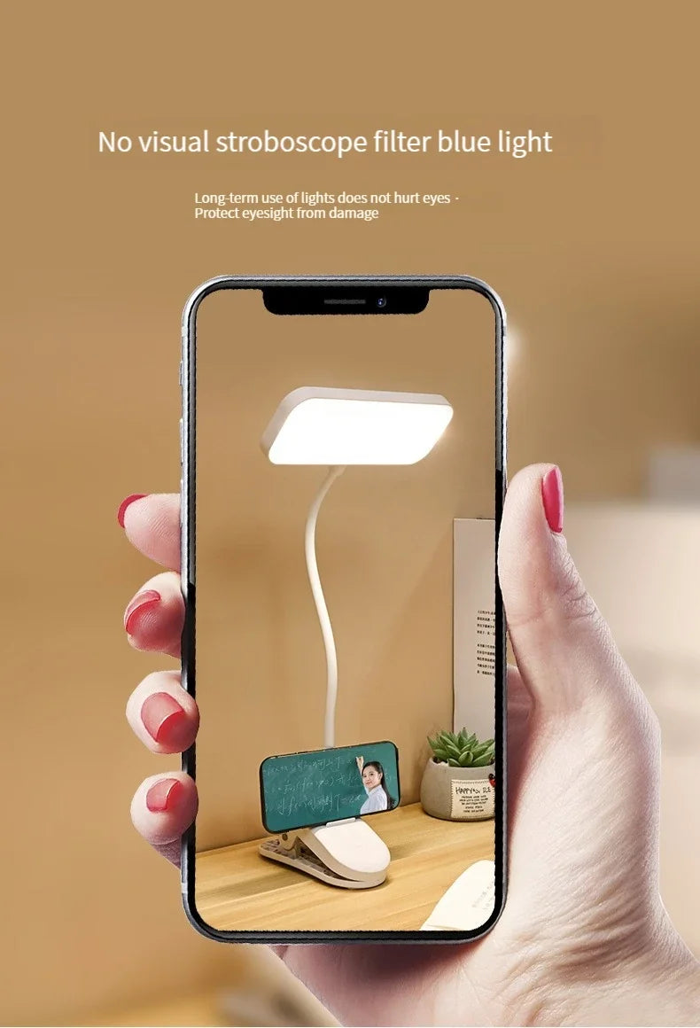 Premium LED Clip-On Desk Lamp - Eye-Care & Flexible