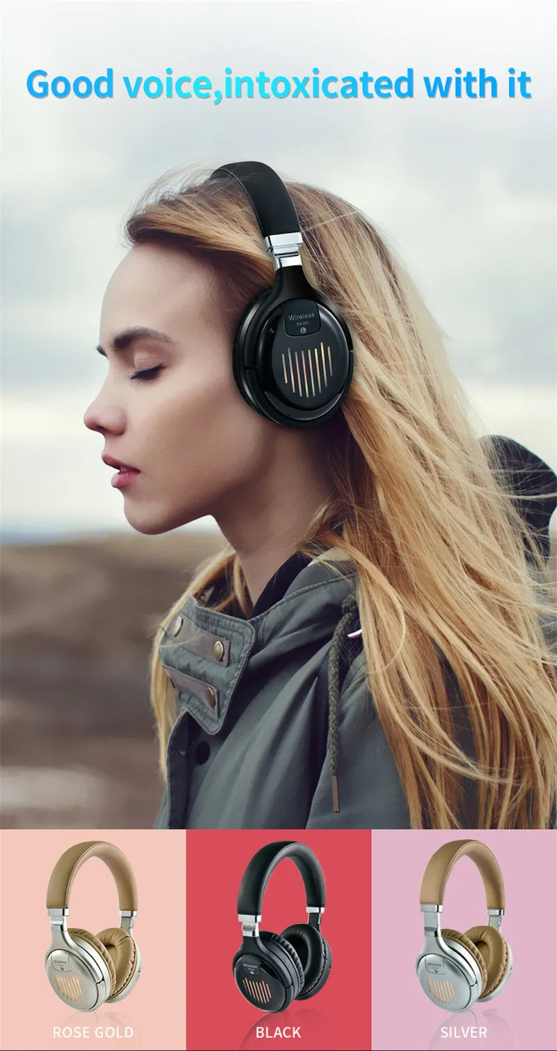 Premium Bluetooth TV Headset with Wireless Adapter - Over-Ear TV Headphones