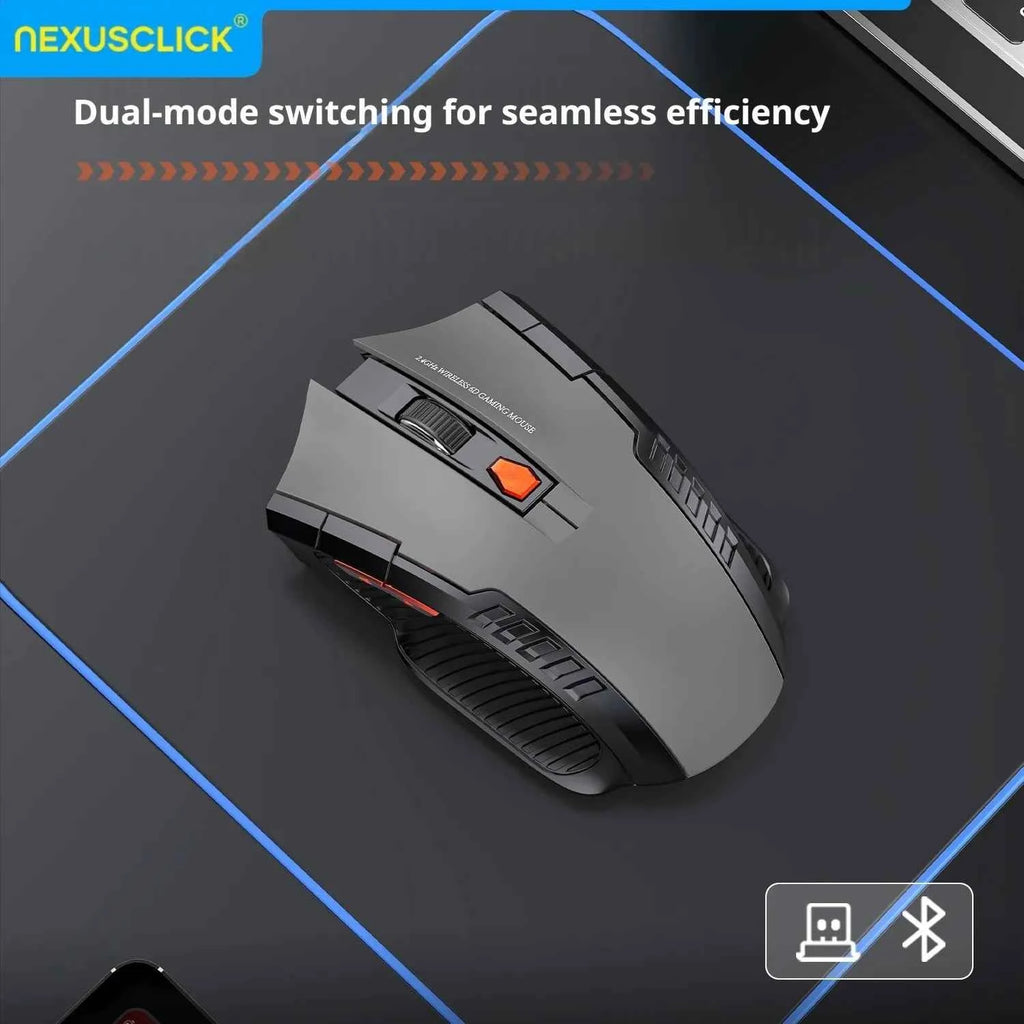 NexusClick Wireless Optoelectronic Mouse,1600DPI 6 Silent clicks New Game&Craft Gift Mice in Stock USB Receiver for Office Gamer