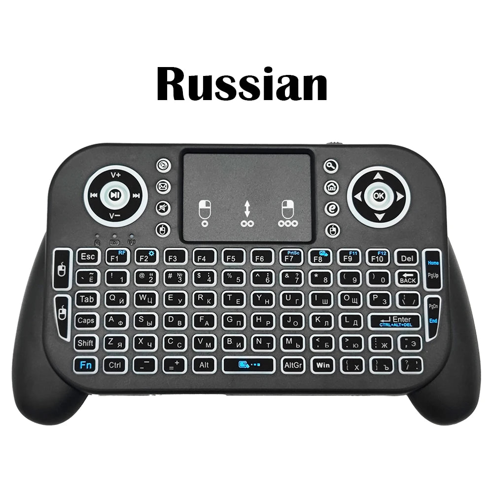 Premium Mini Wireless Keyboard with 7-Color Backlit & Touchpad