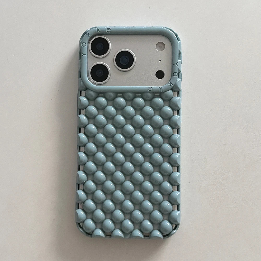 Elegant iPhone Pearl Case - Shockproof Silicone