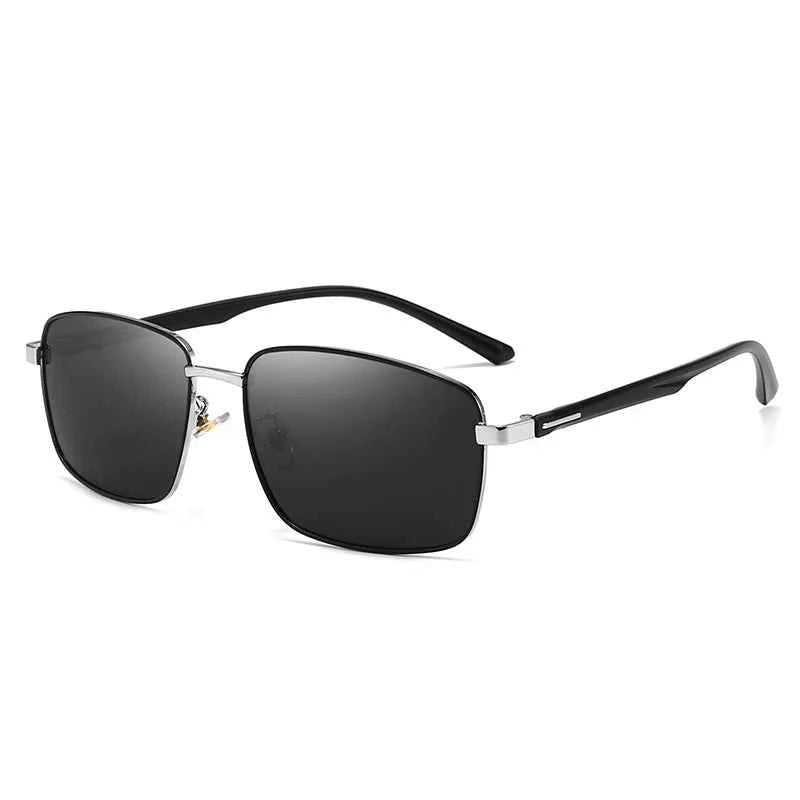 Luxury Oversized Metal Square Polarized Sunglasses - UV Protection